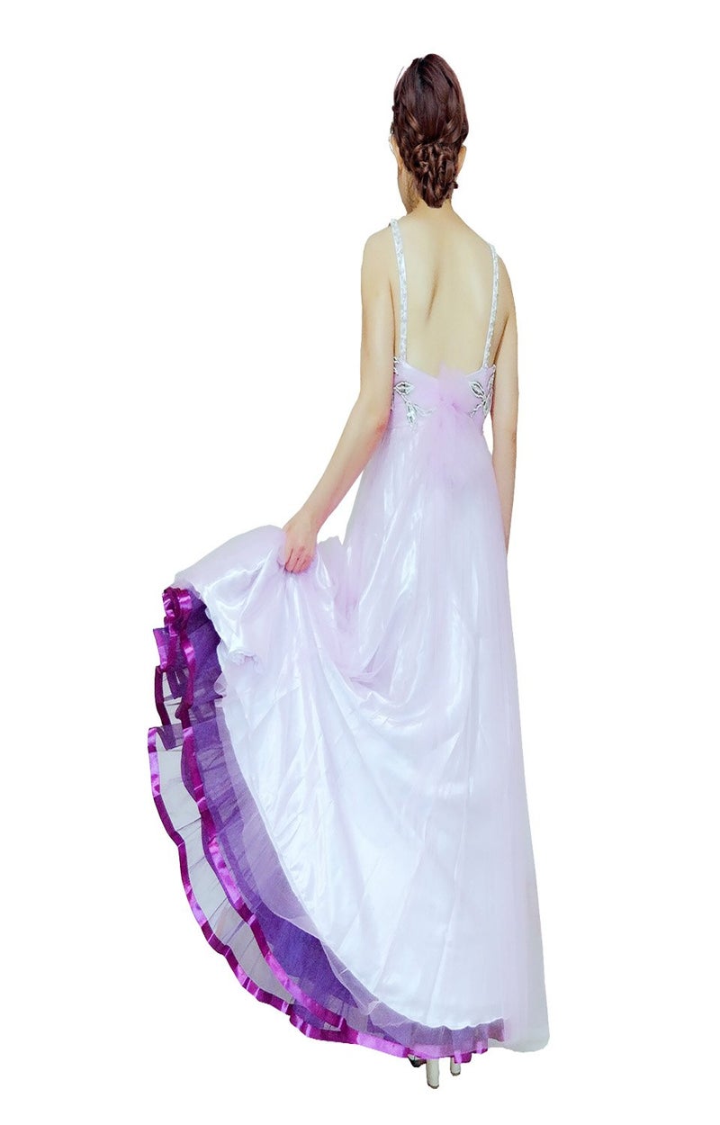 Shimaly Women's Floor Length Wedding Petticoat Long Underskirt for Formal Dress (S-L, Sky Blue) - Image 4